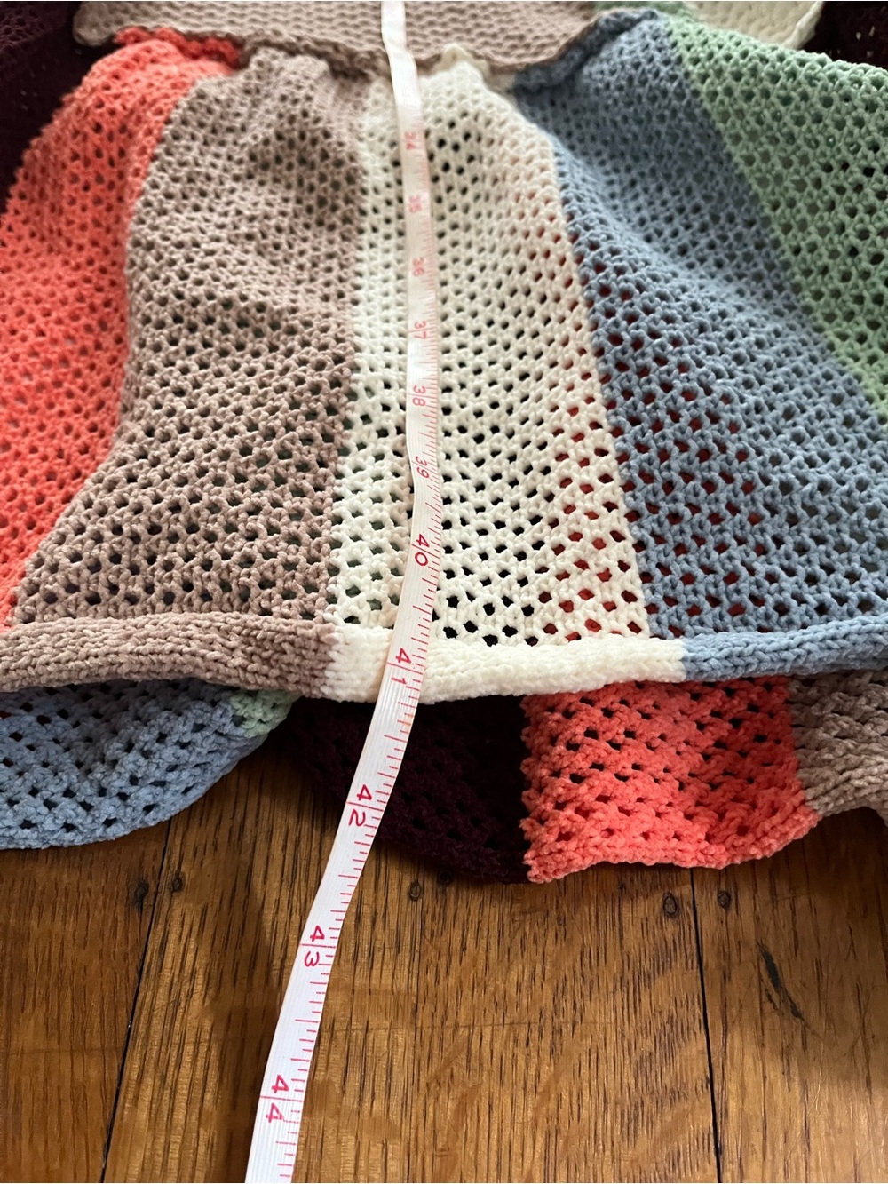 POL Multicolor Striped Ruffle Open Cardigan ~ Duster - Picture 11 of 11